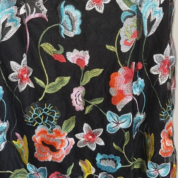 Venus Colorful Floral Embroidered Dress - Picture 2 of 6